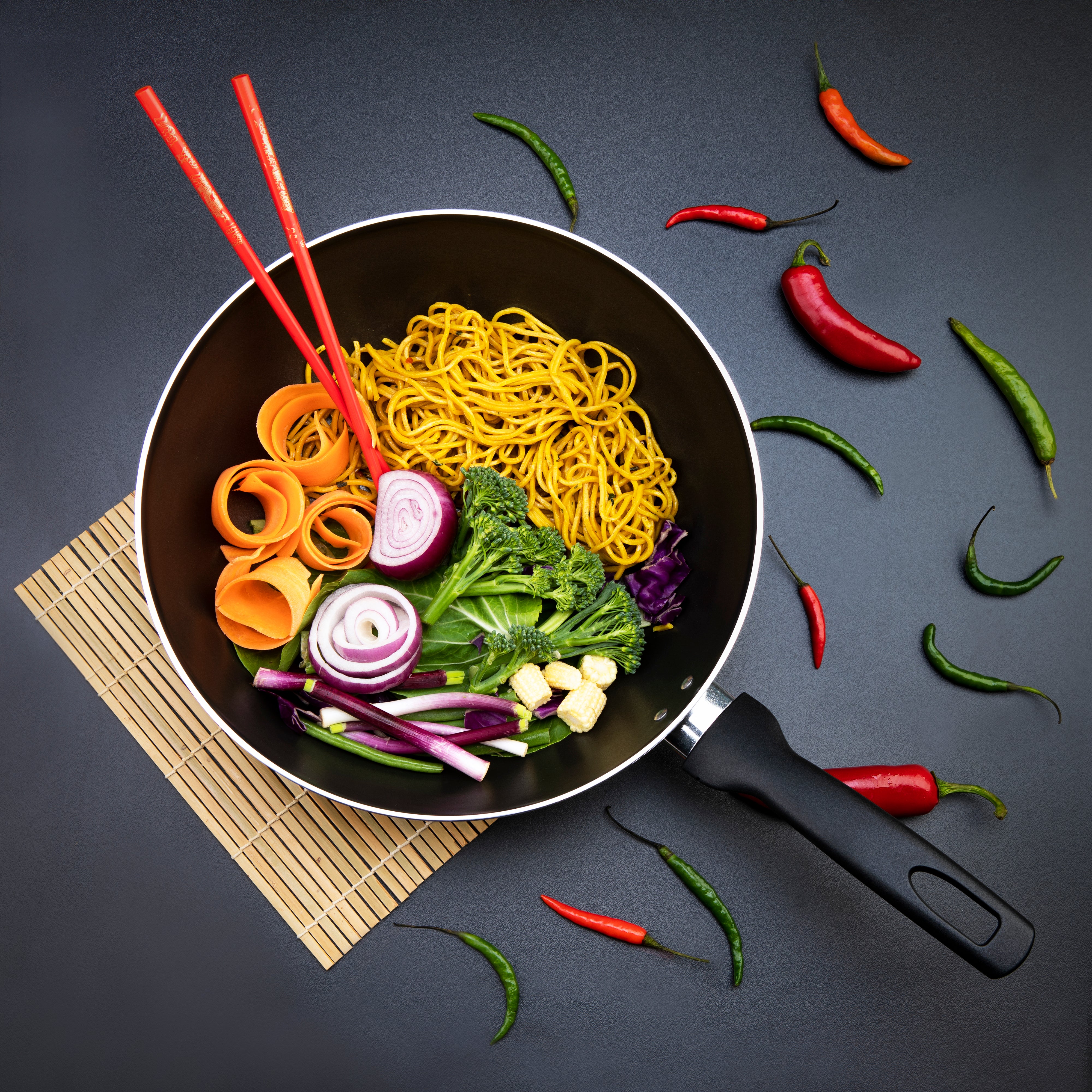 28cm Non-Stick Wok Stir Fry Pan