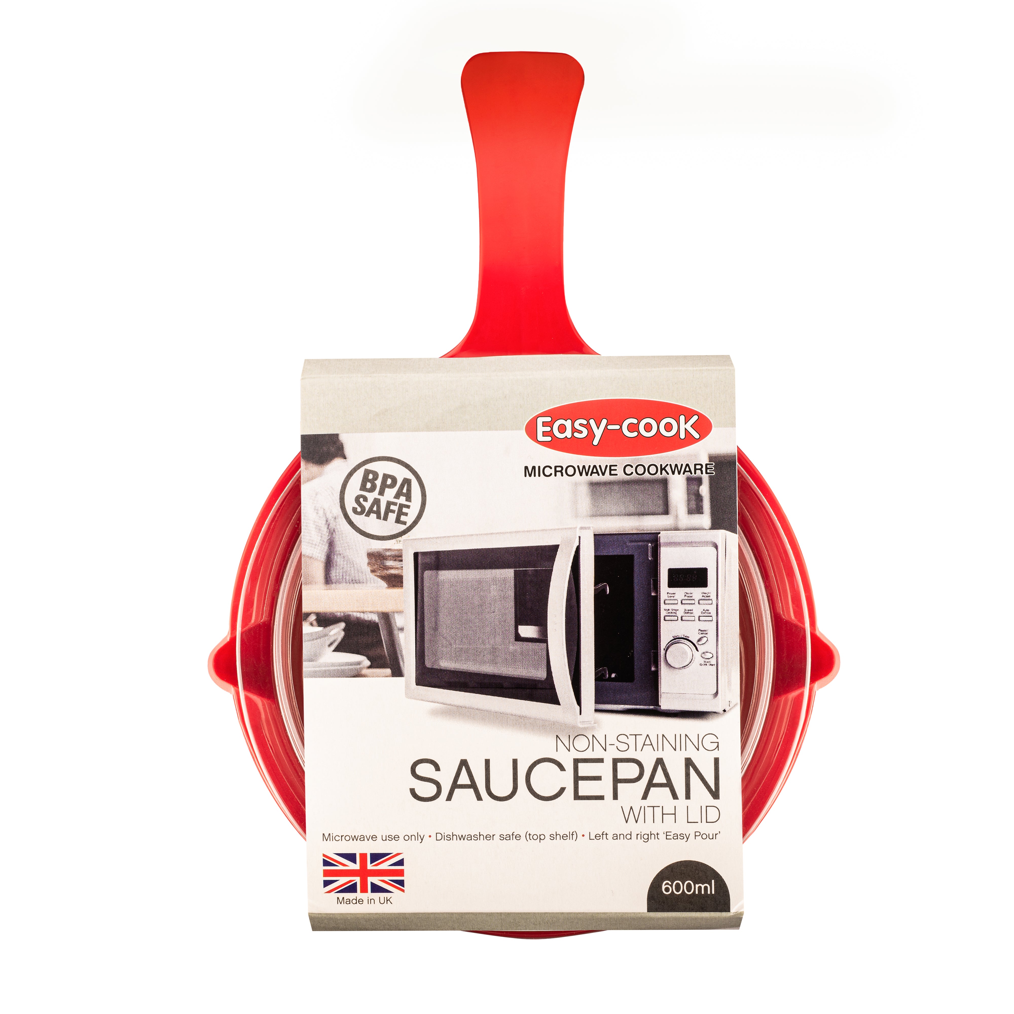 Microwave 0.6L Sauce Pan & Lid