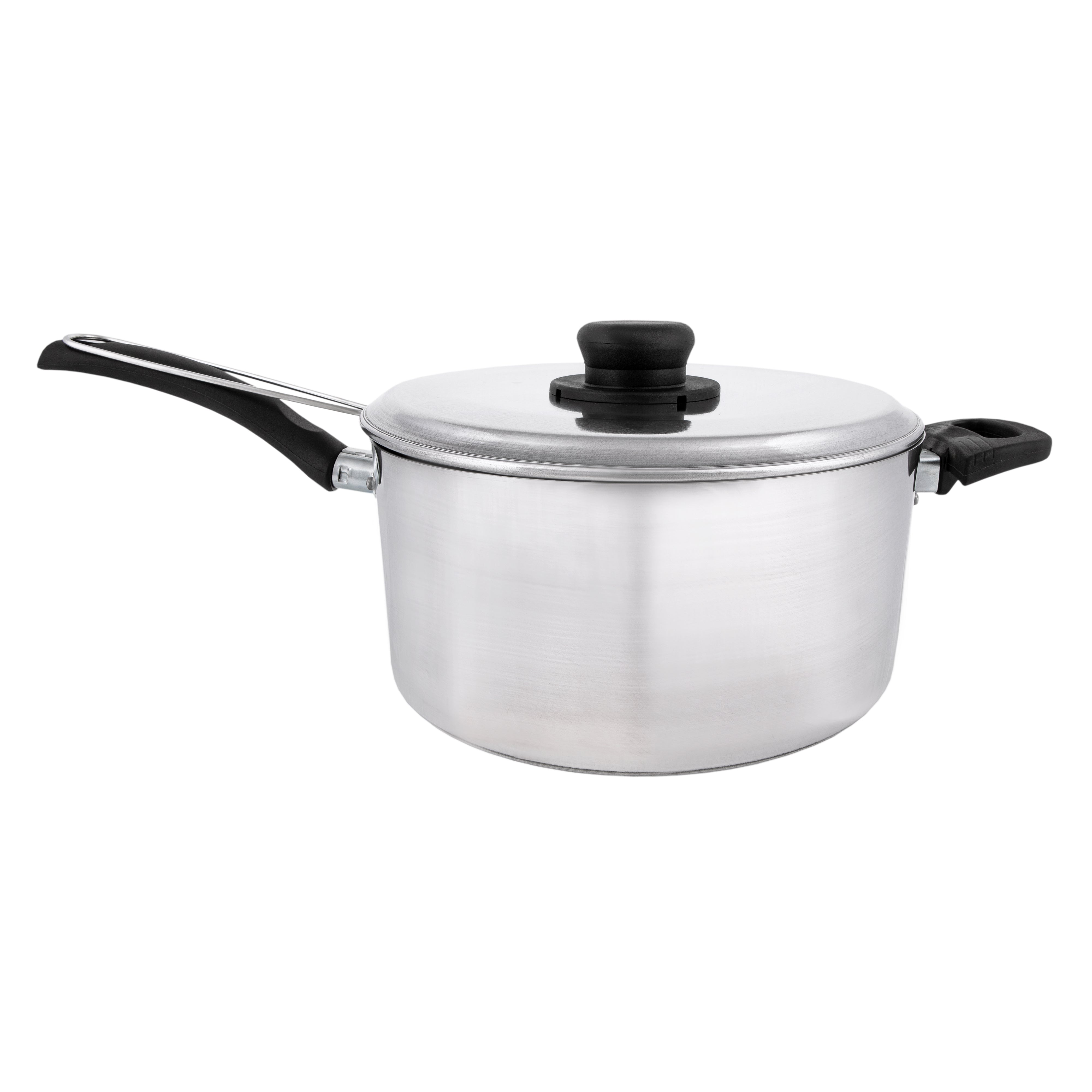 22cm Polished Deep Chip Pan Set & Lid