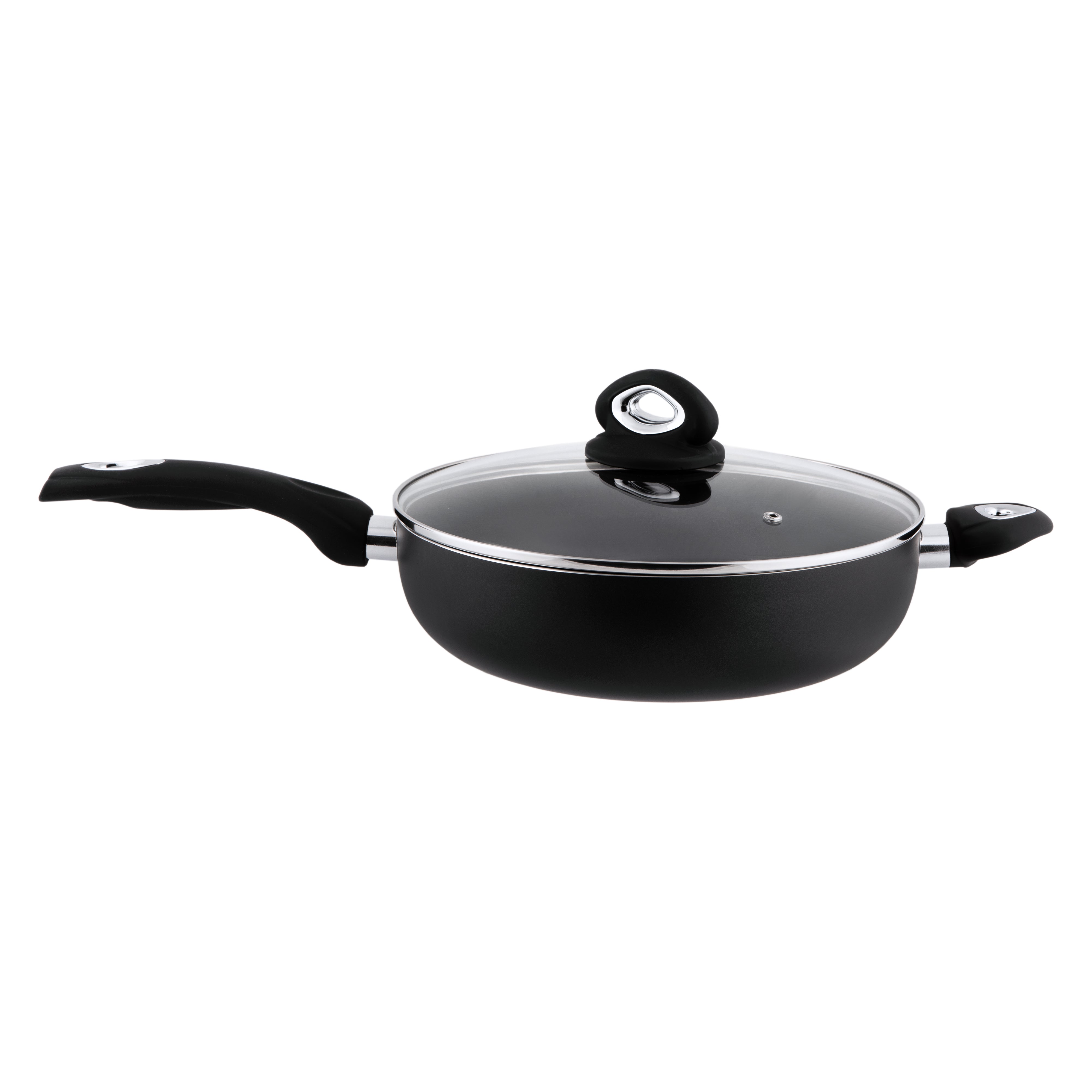 28cm Non-Stick Deep Sauté Pan & Glass Lid