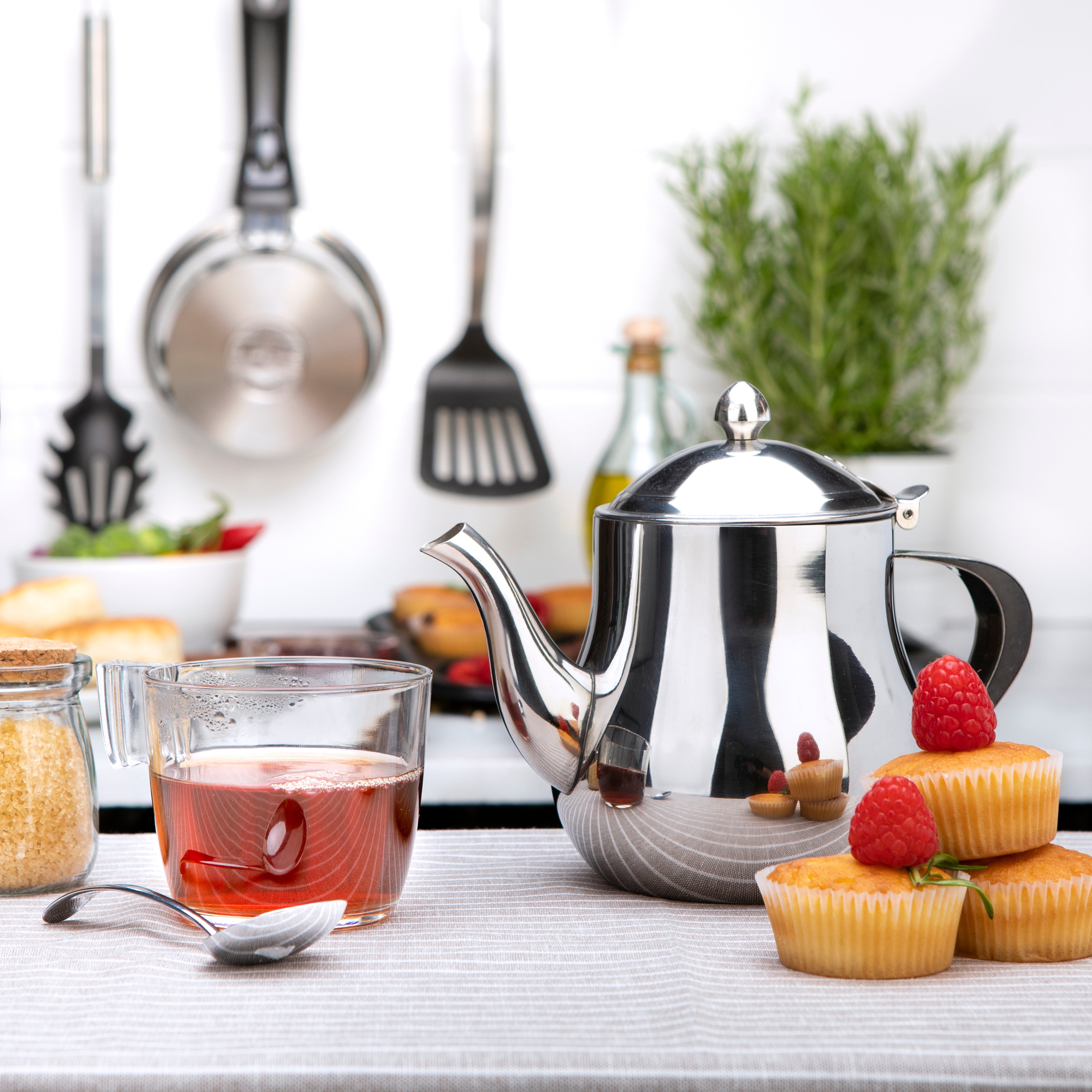 1.0L Stainless Steel Tea Pot (35oz)