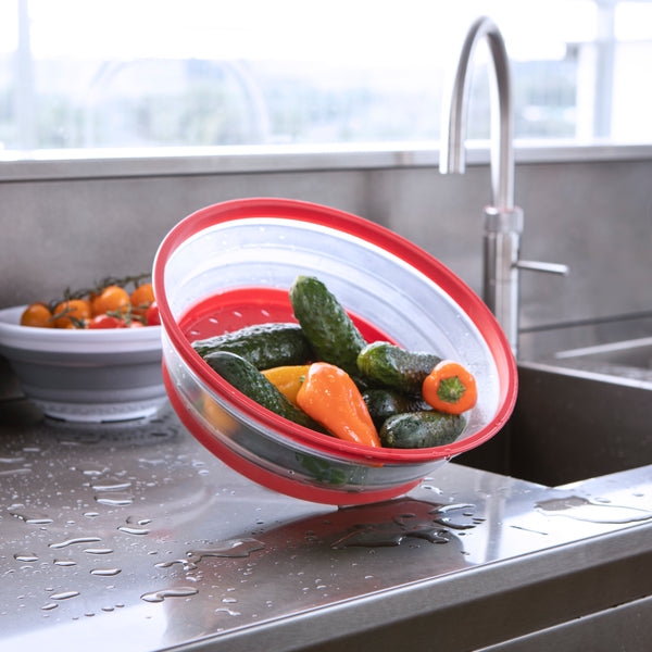 Collapsible Colander & Microwave Plate Cover