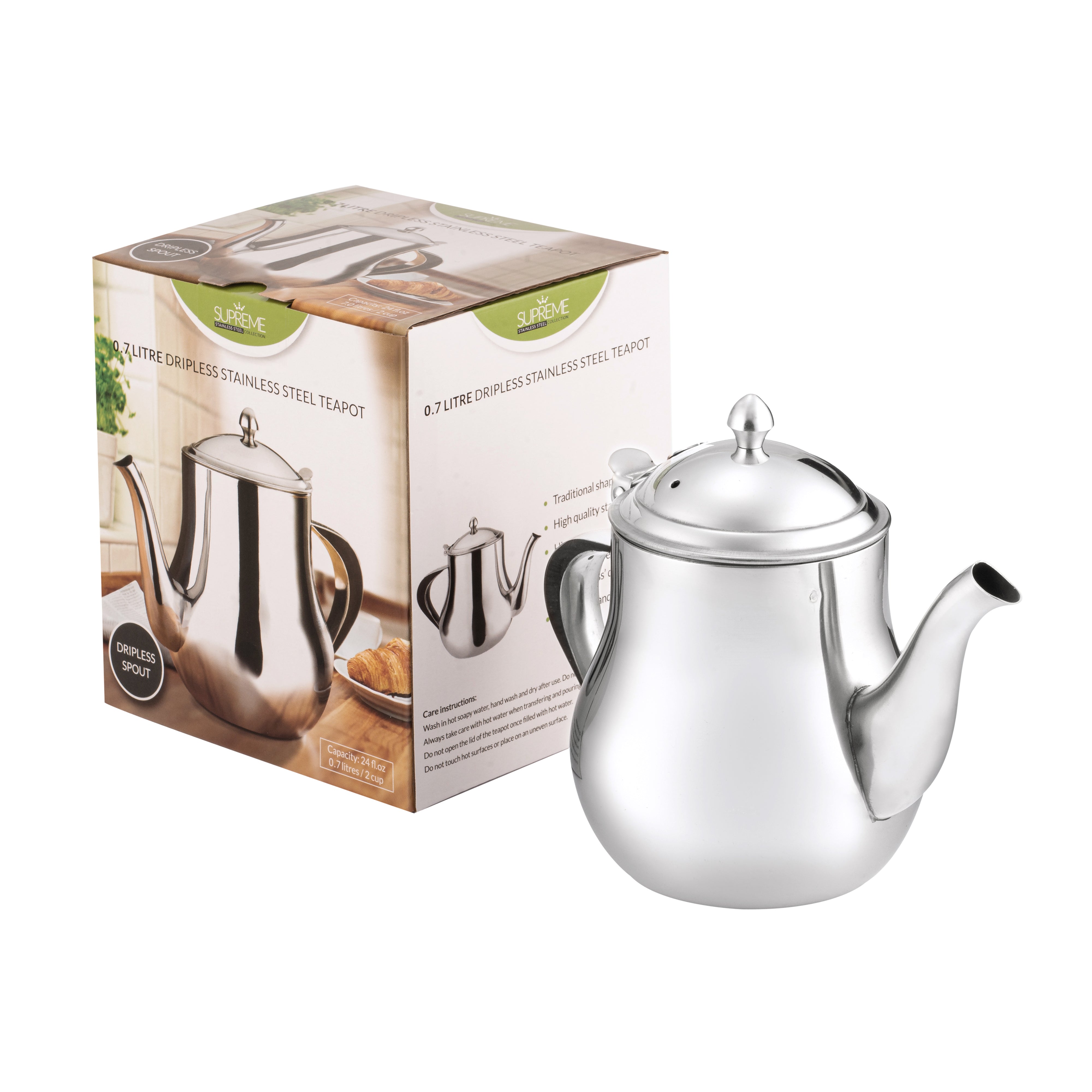 0.7L Stainless Steel Tea Pot (24oz)