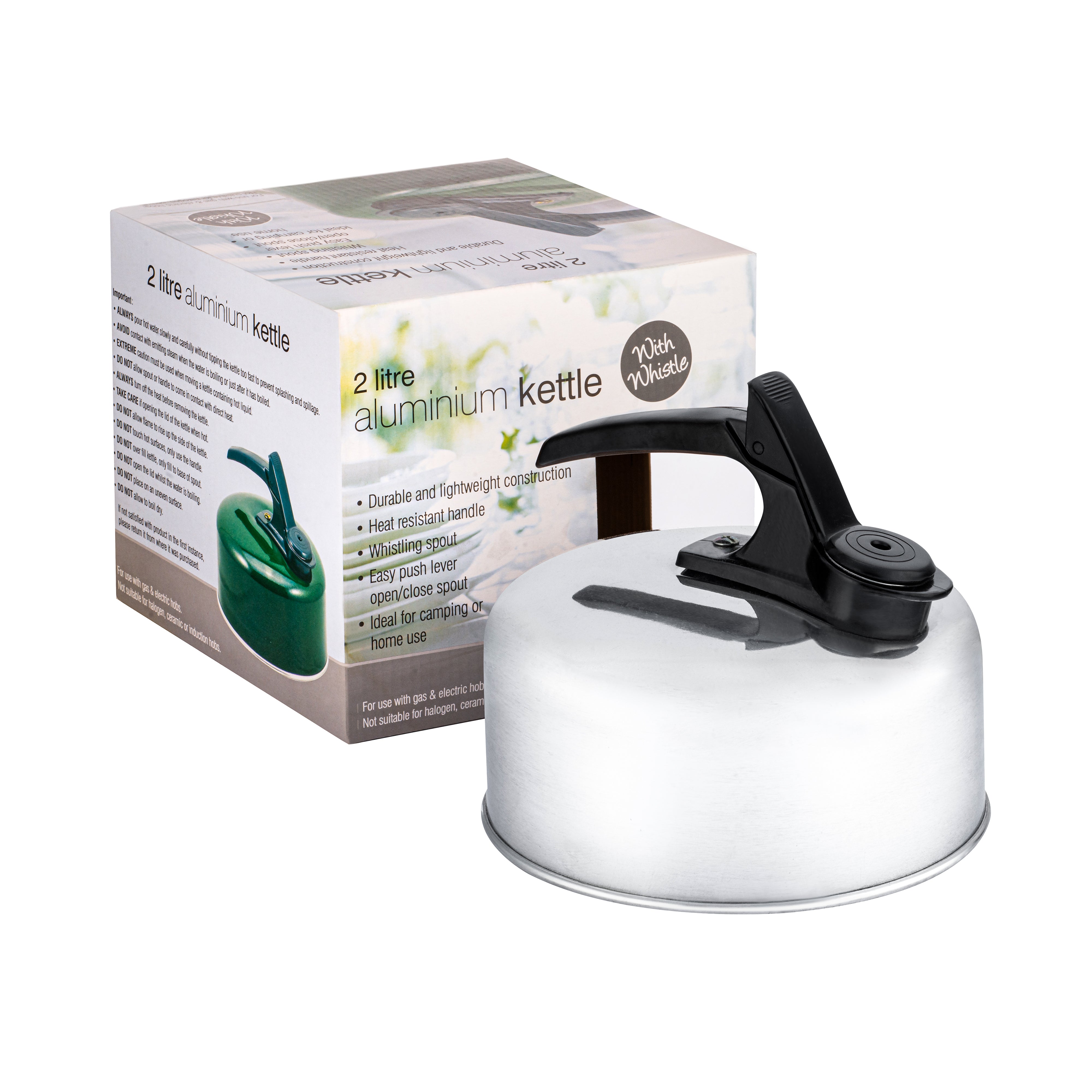 1L Polished Whistling Kettle